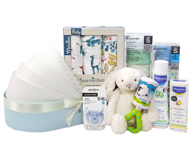 New Born Baby Gift - New Born Baby Gift Basket NB27 - VE0828A7 Photo