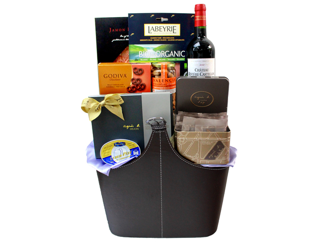 Wine n Food Hamper - Premium Business Wine And Food Gift Hamper FH35 - L142740 Photo