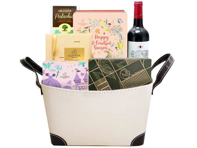 Wine n Food Hamper - Premium Wine And Chocolate Gift Hamper FH25 - L76600375 Photo