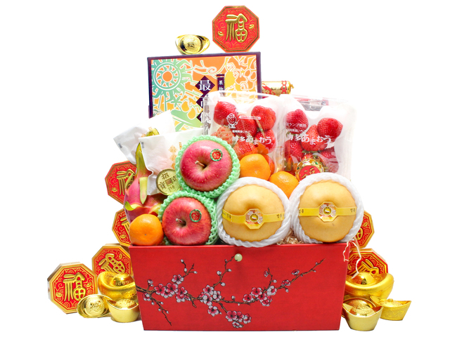 新年果篮Hamper - 农历新年拜年礼物篮 R61 - L36511965 Photo